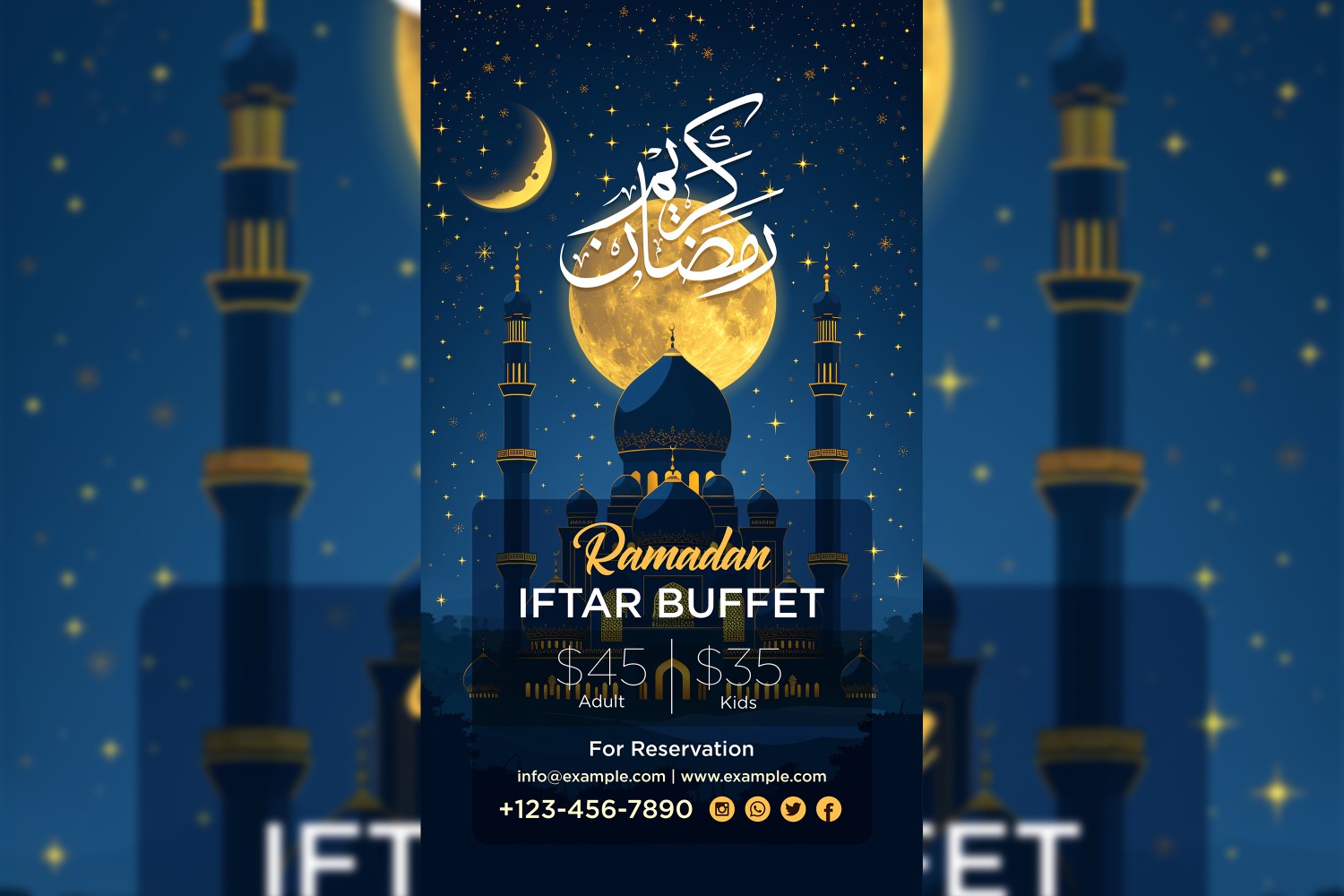 Ramadan Iftar Buffet Poster Design Template 11