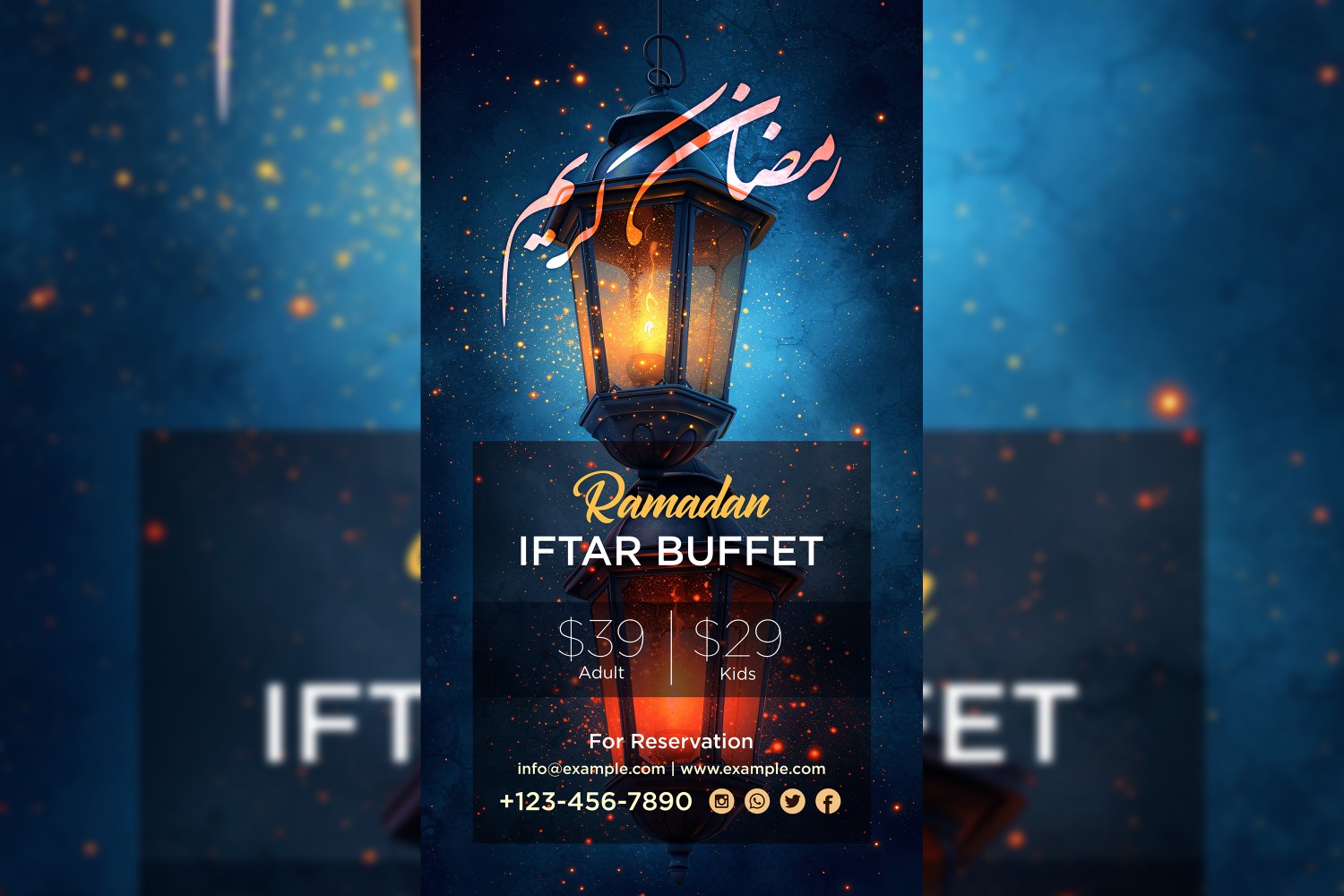 Ramadan Iftar Buffet Poster Design Template 18