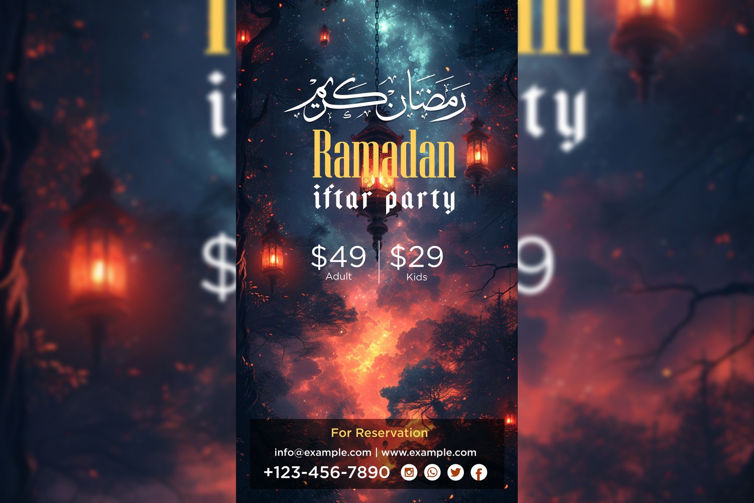 Ramadan Iftar Party Poster Design Template 10