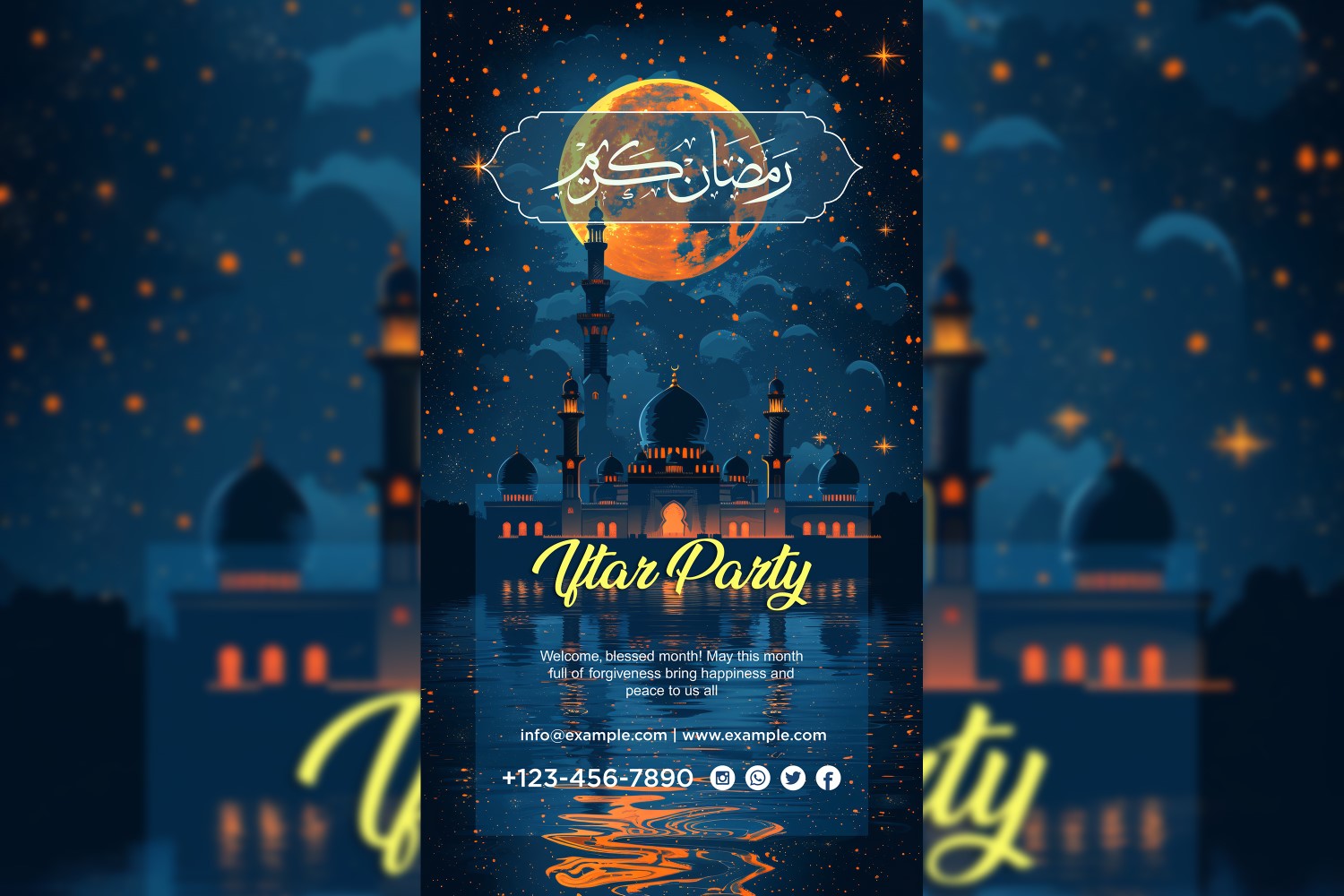 Ramadan Iftar Buffet Poster Design Template 21