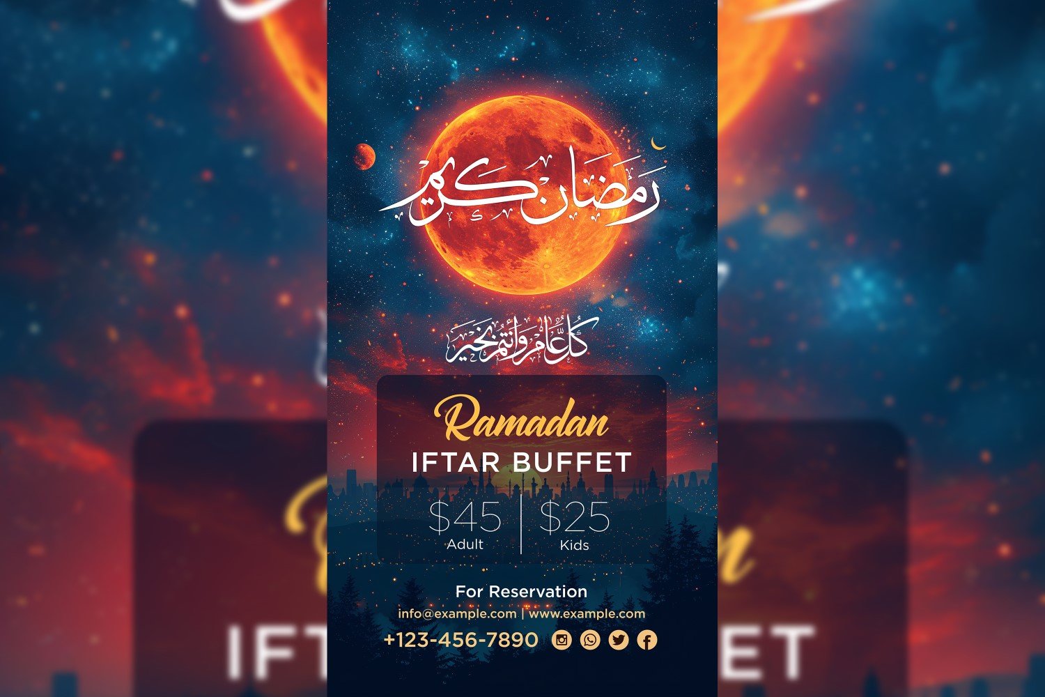 Ramadan Iftar Buffet Poster Design Template 27