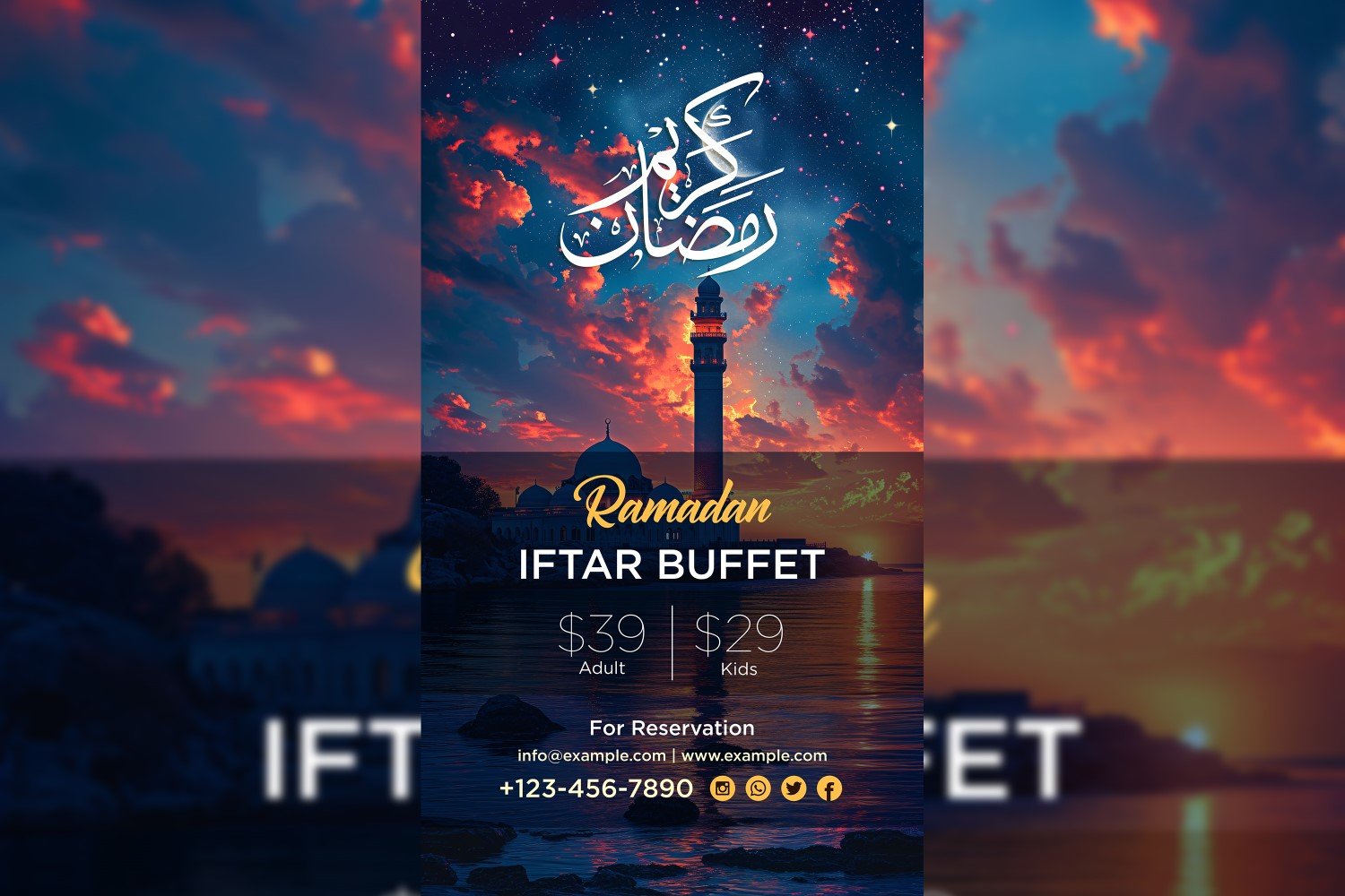 Ramadan Iftar Buffet Poster Design Template 29