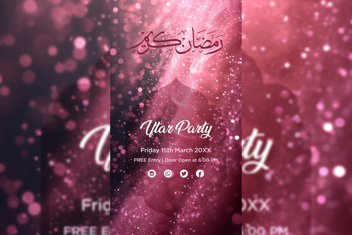 Ramadan Iftar Party Poster Design Template 21