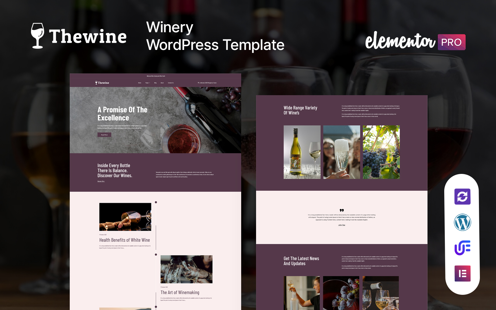 The Wine - Wine & Winery WordPress Theme