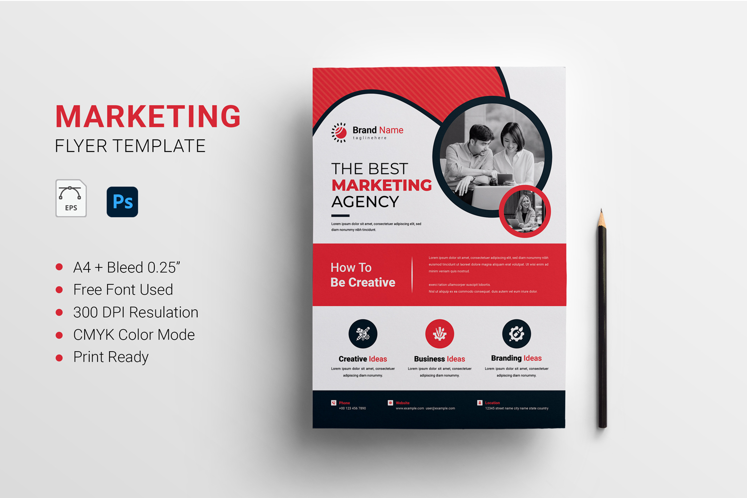 Digital Marketing Agency Flyer Template, Business Flyer , Corporate Flyer