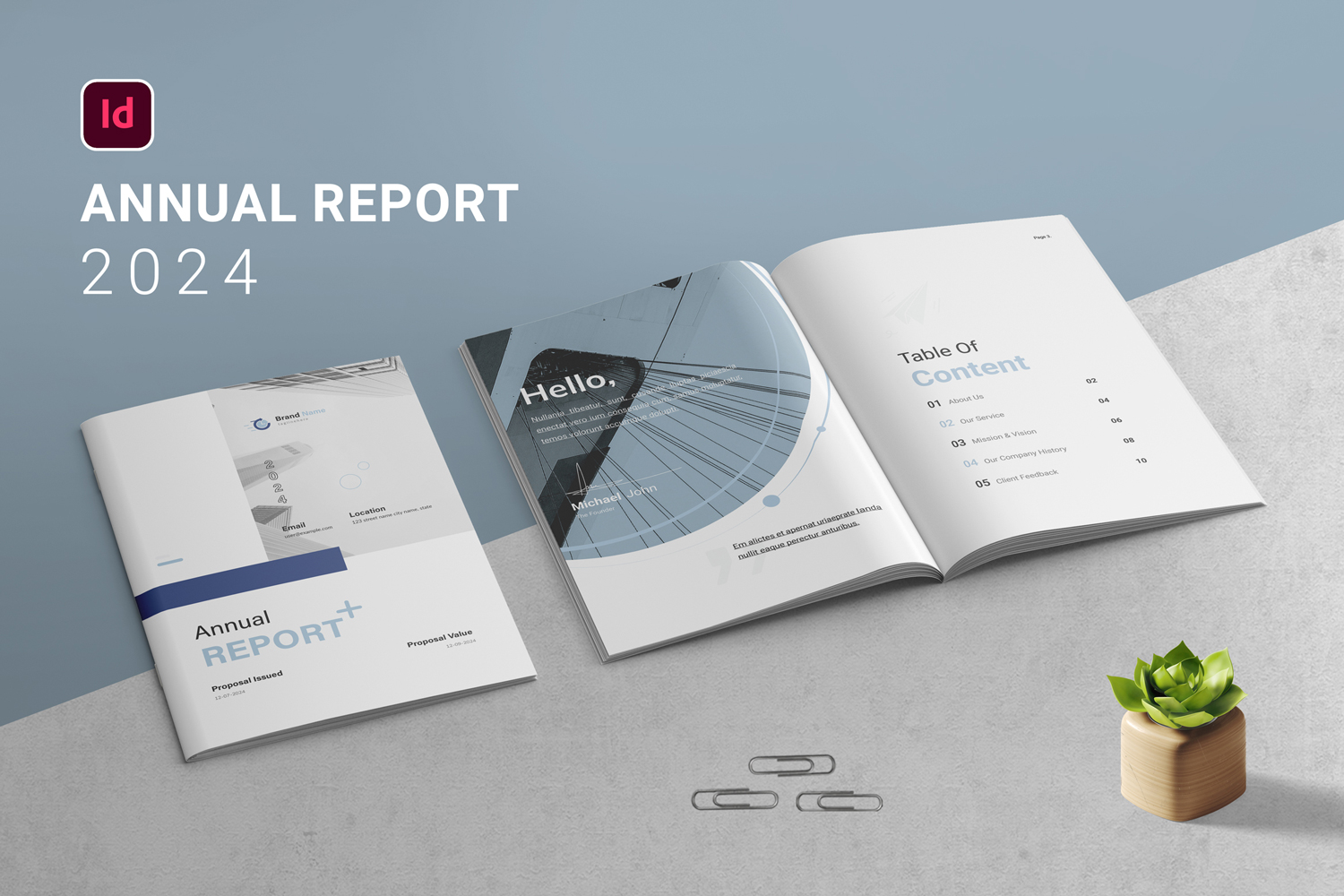 Annual Report Brochure Design - Template