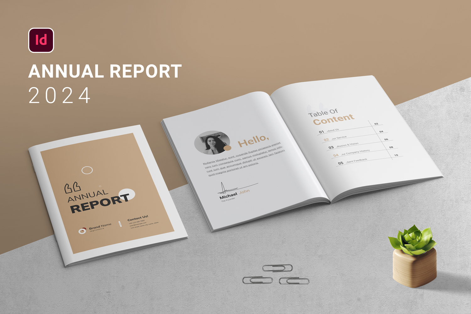 Annual Report - Brochure Design Template