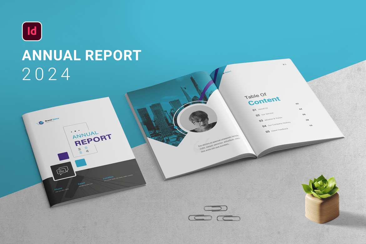 Annual Report - Brochure Design Template for Business