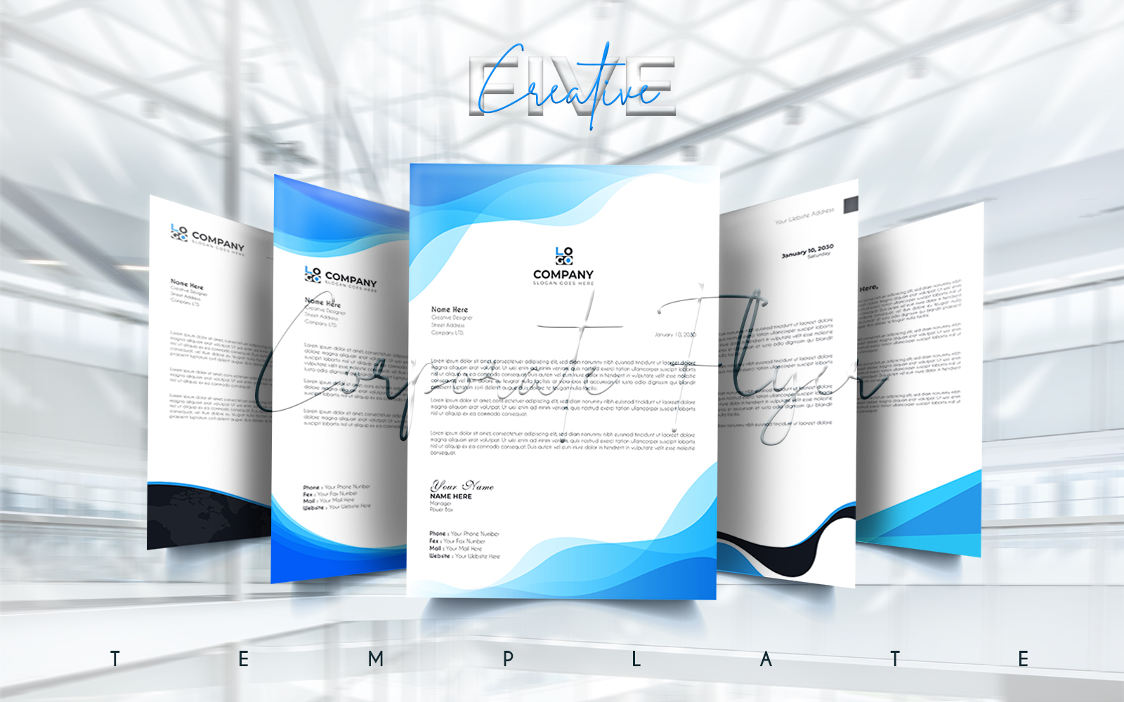 Corporate Office Letter Head Template.