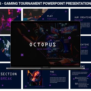 Gamiing Tournament PowerPoint Templates 399534