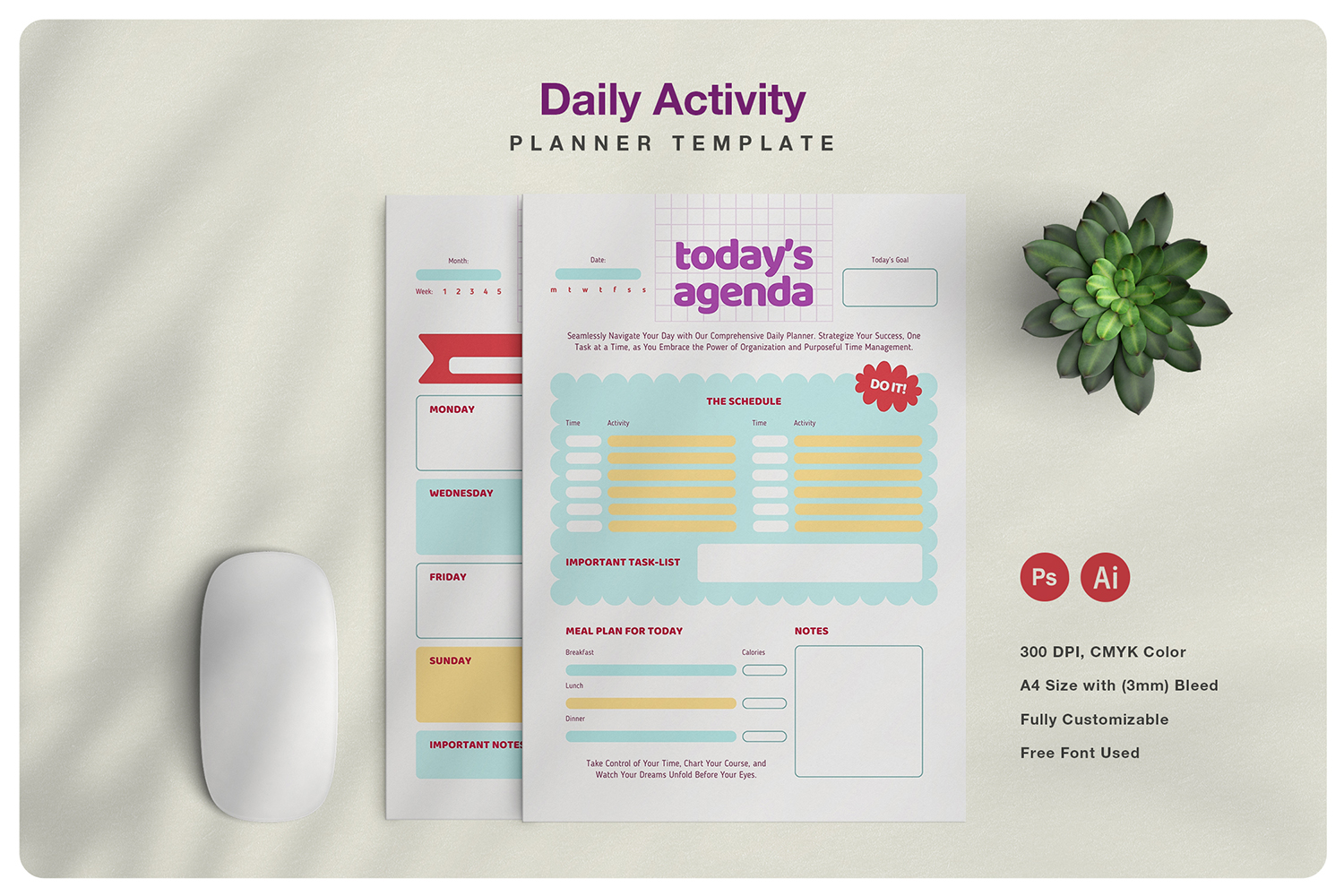 Playful Daily Activity Planner