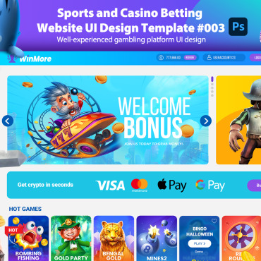 Casino Design PSD Templates 399570