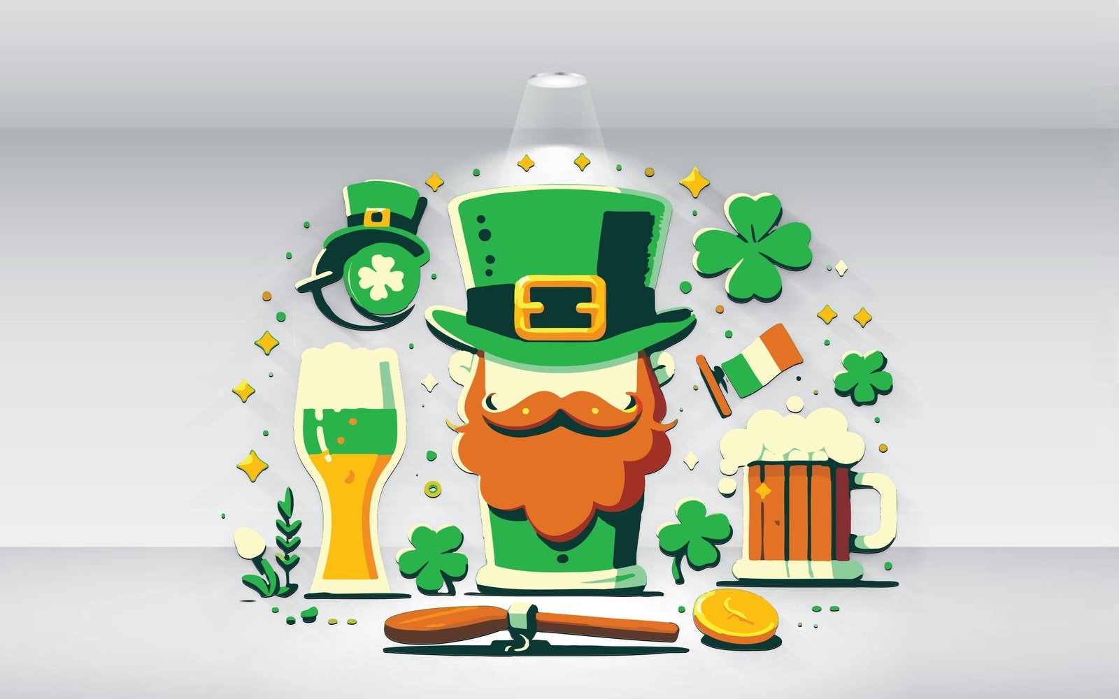 Saint Patrick Day Elements Illustration Vector