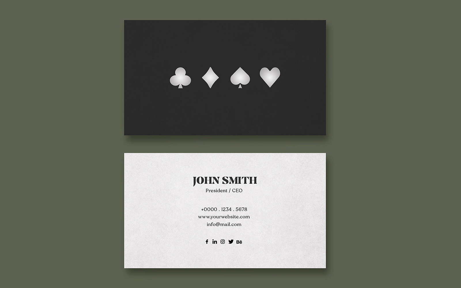 Poker or Casino Business Card Template
