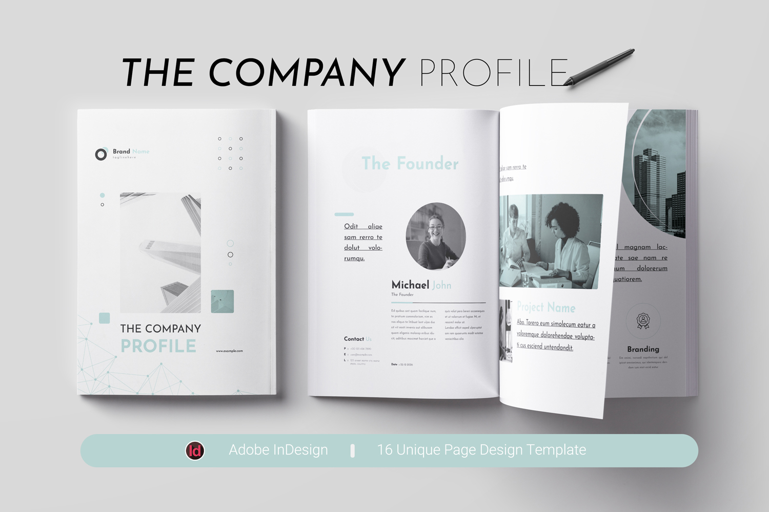 Company Profile - 16 Page Brochure Template