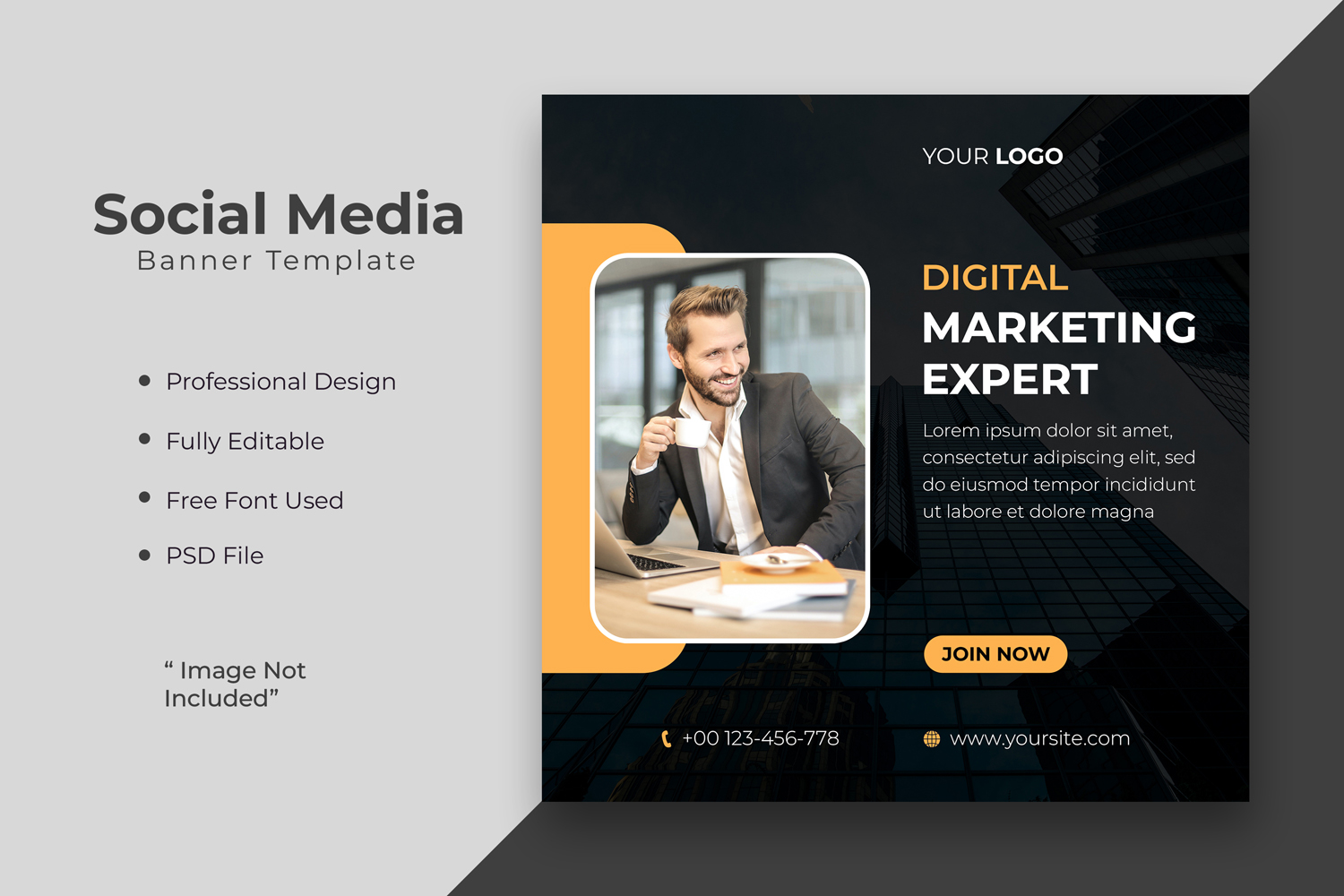 Digital marketing agency or corporate social media post template 02