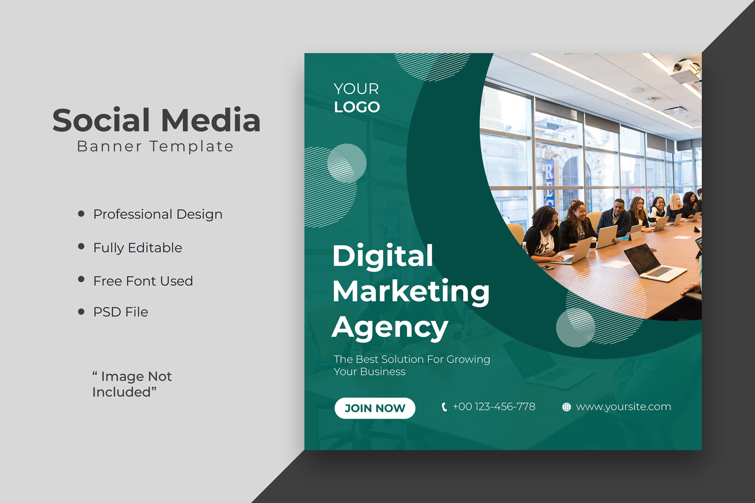 Digital marketing agency or corporate social media post template 03