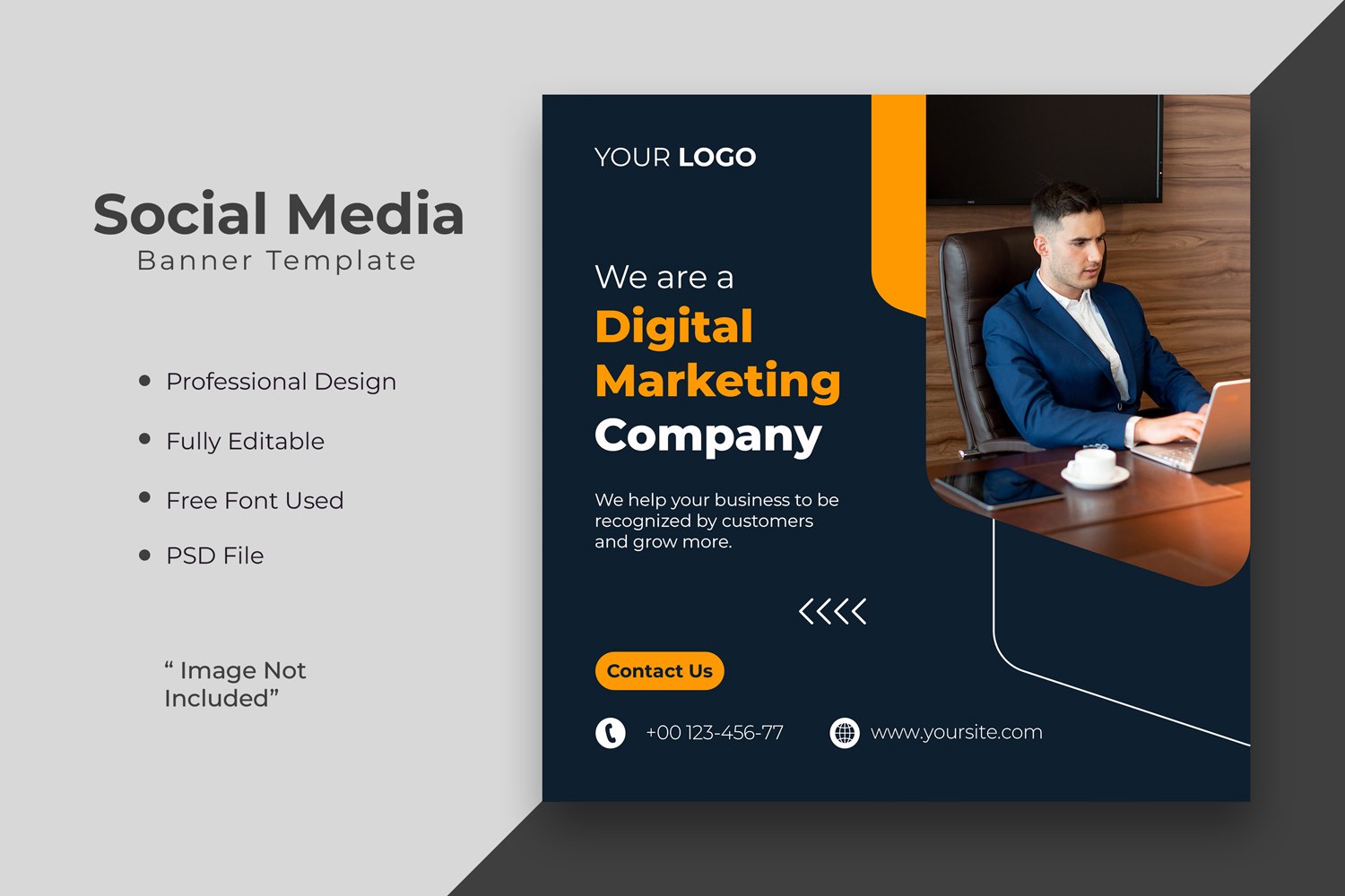 Digital marketing agency or corporate social media post template 06