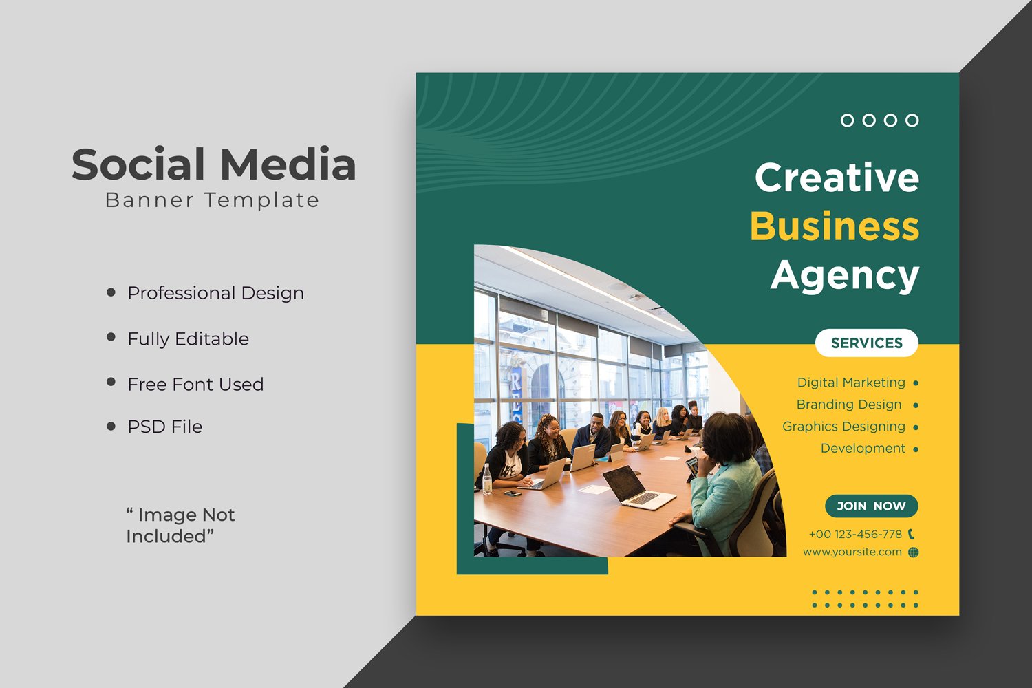 Digital marketing agency or corporate social media post template 07