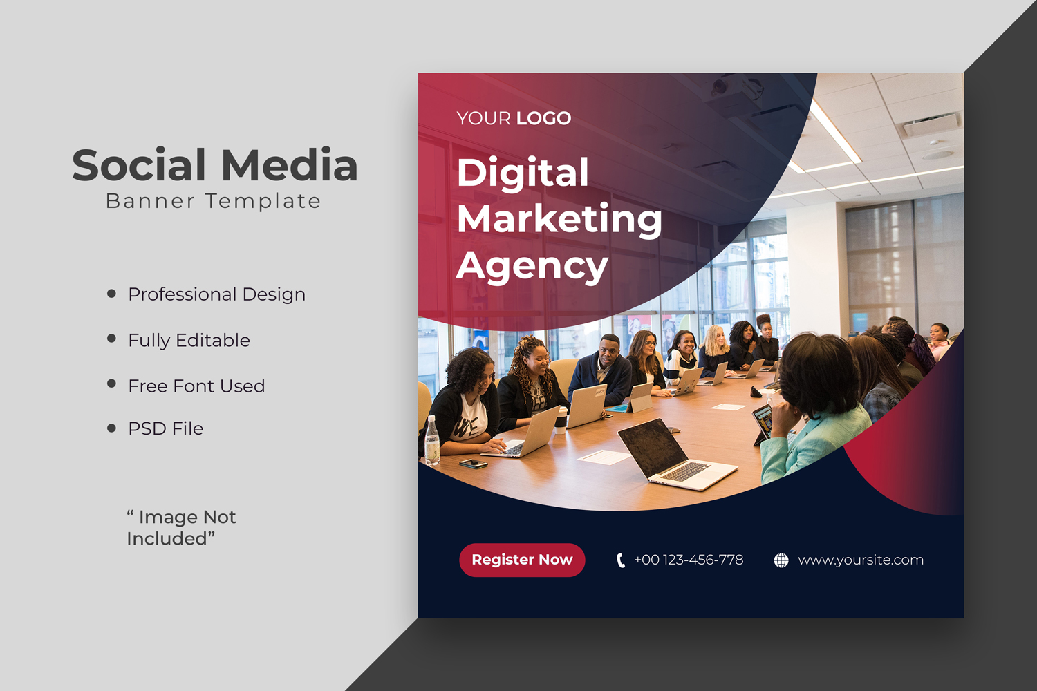 Digital marketing agency or corporate social media post template 10