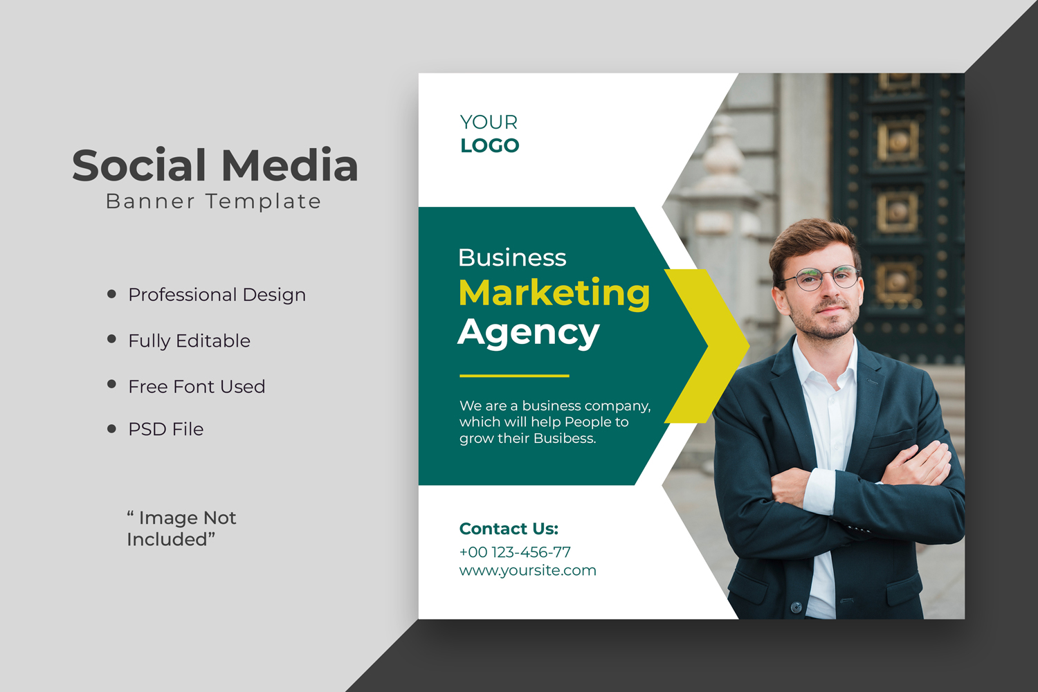 Digital marketing agency or corporate social media post template 11