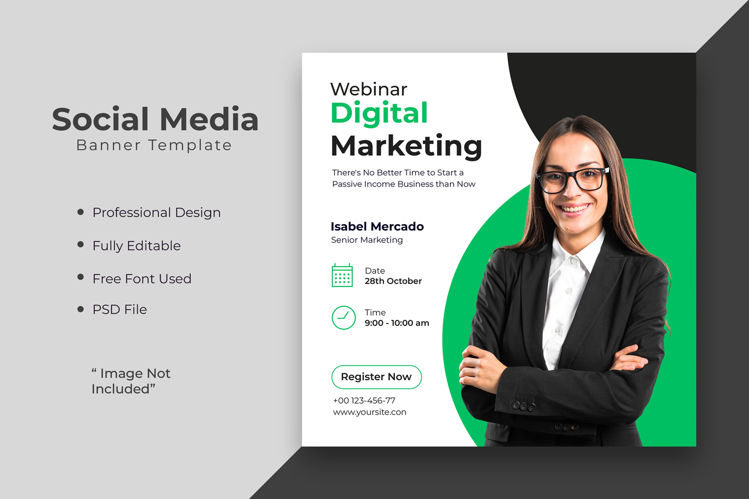 Digital marketing agency or corporate social media post template 14