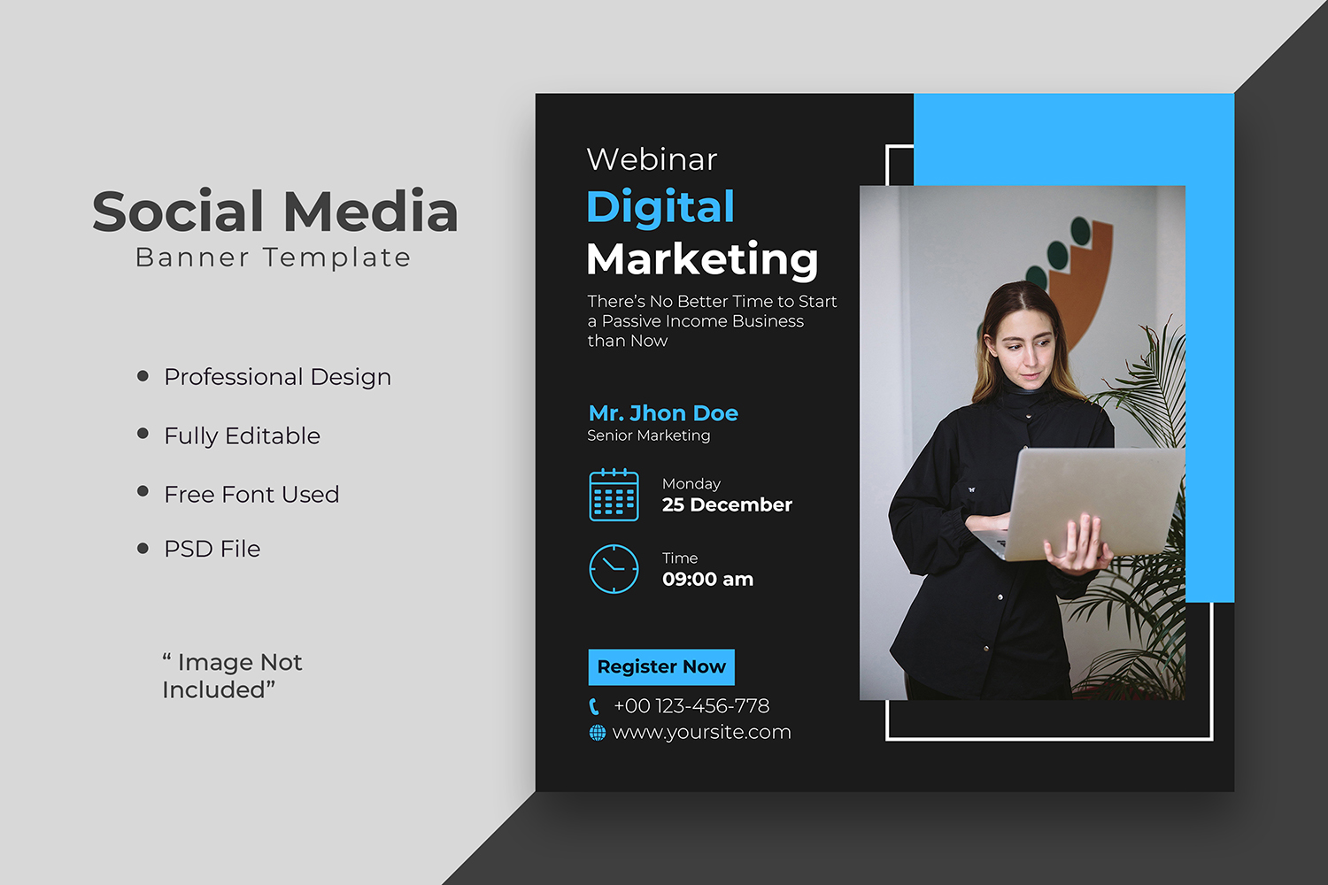 Digital marketing agency or corporate social media post template 15