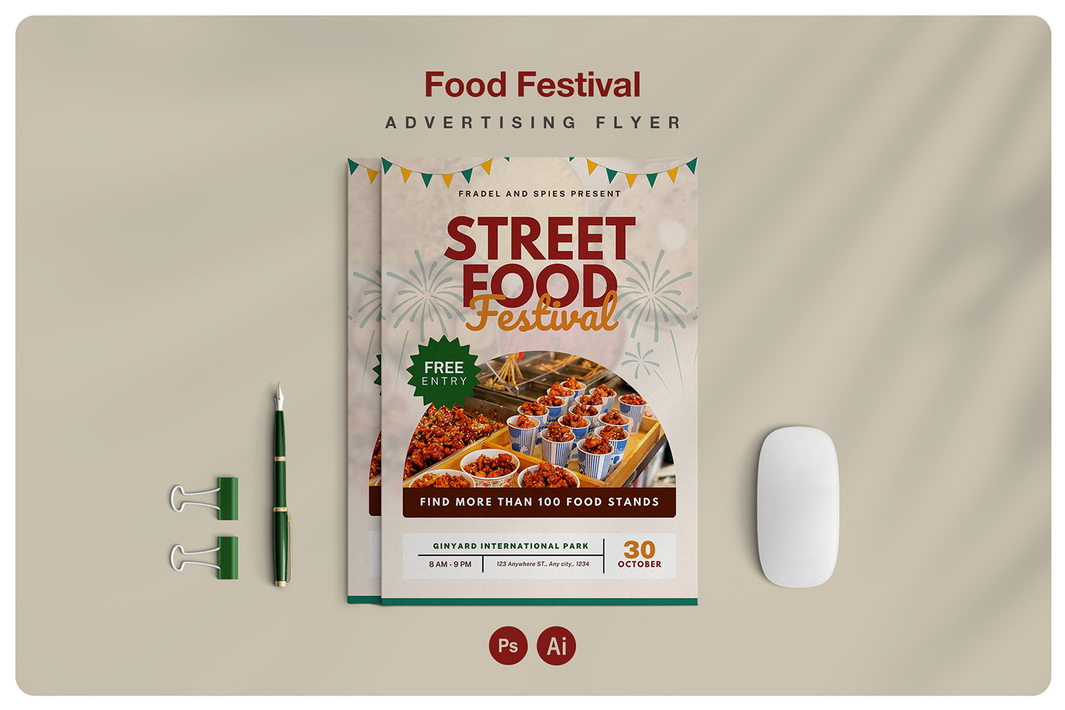 Food Festival Advertising Flyer