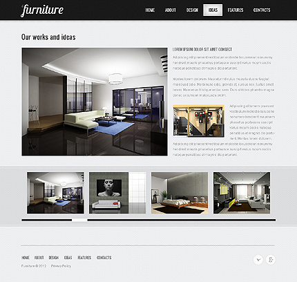 Furniture Website Template #40036