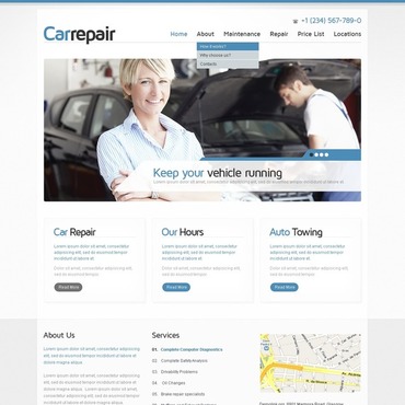 Repair Recovery Responsive Website Templates 40041