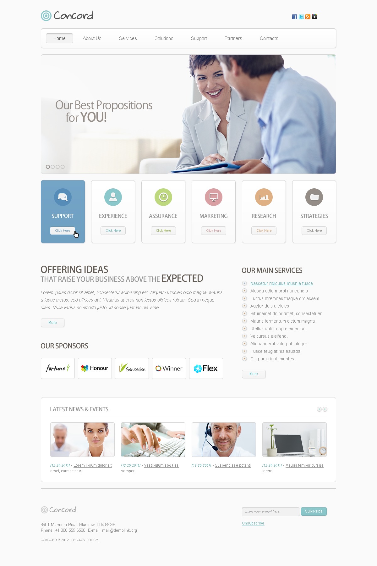 Business & Services Responsive Website Template