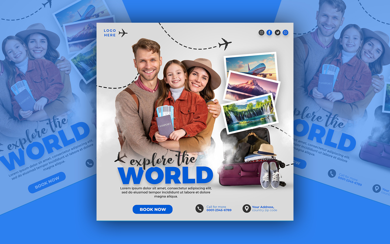 World Travel Social Media Template