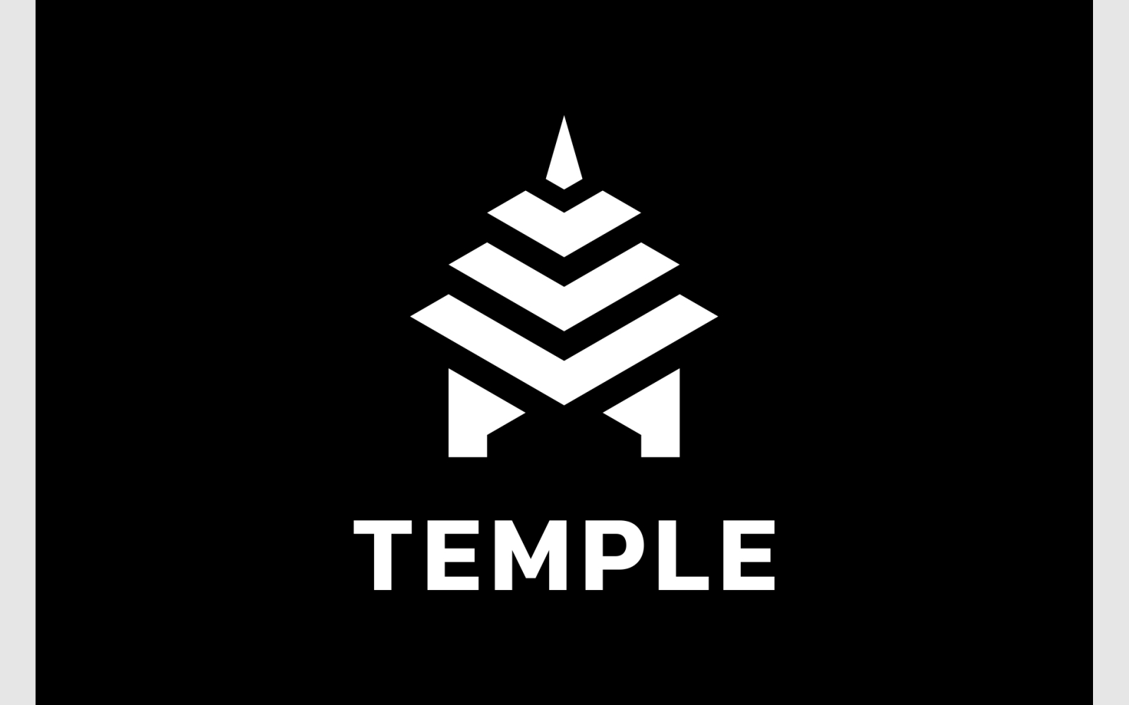 Pagoda Temple Simple Logo