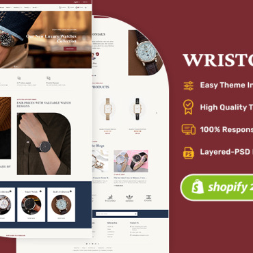 Templatetrip Watches Shopify Themes 400436