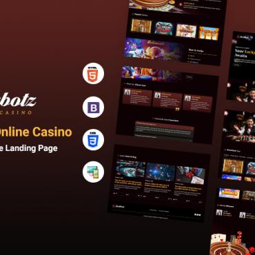 Casino Game Landing Page Templates 400439