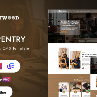 Timber Woodwork WordPress Themes 400663