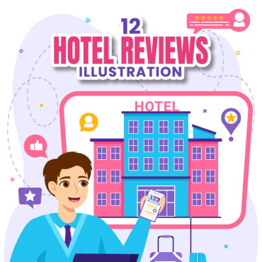 Review Hotel Illustrations Templates 400798