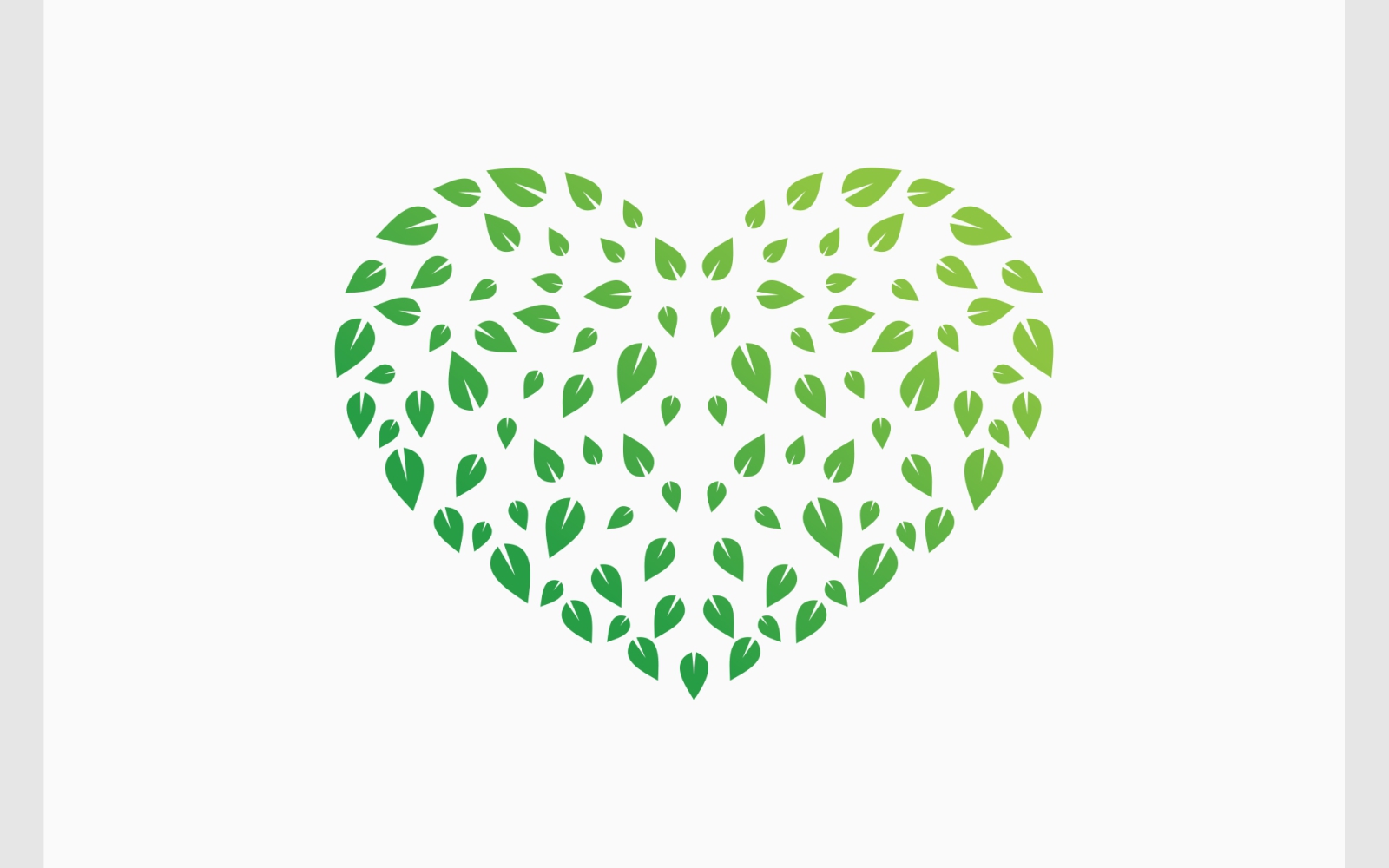 Love Heart Leaf Green Logo