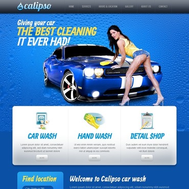 Car Wash Responsive Website Templates 40106