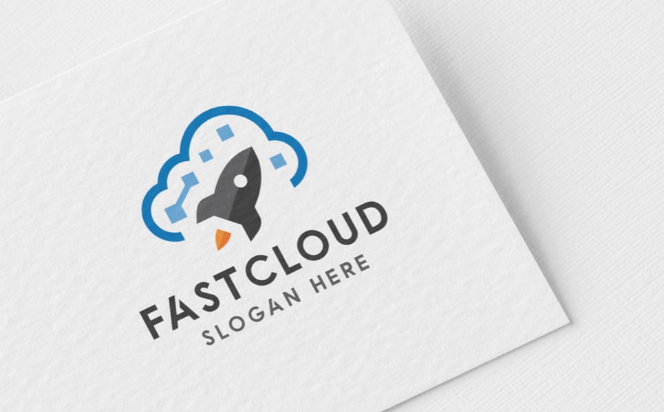 Fast Cloud Professional Logo Template