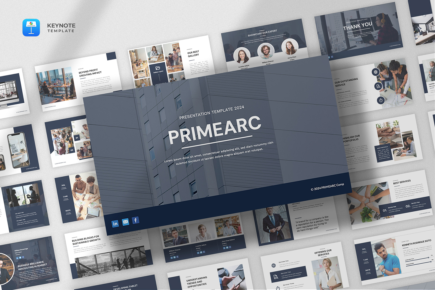 Primearc - Company Profile Keynote Template
