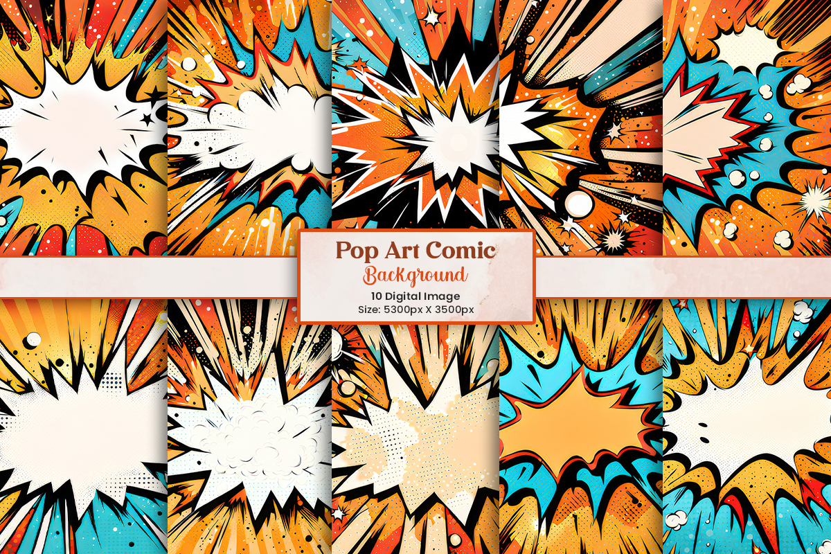 Vintage Pop art comic book illustration background and abstract comic book cover