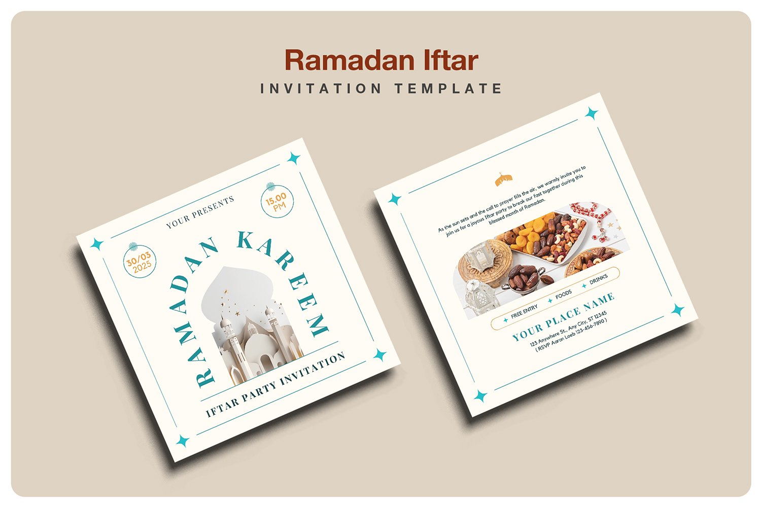 Ramadan Iftar Invitation Template