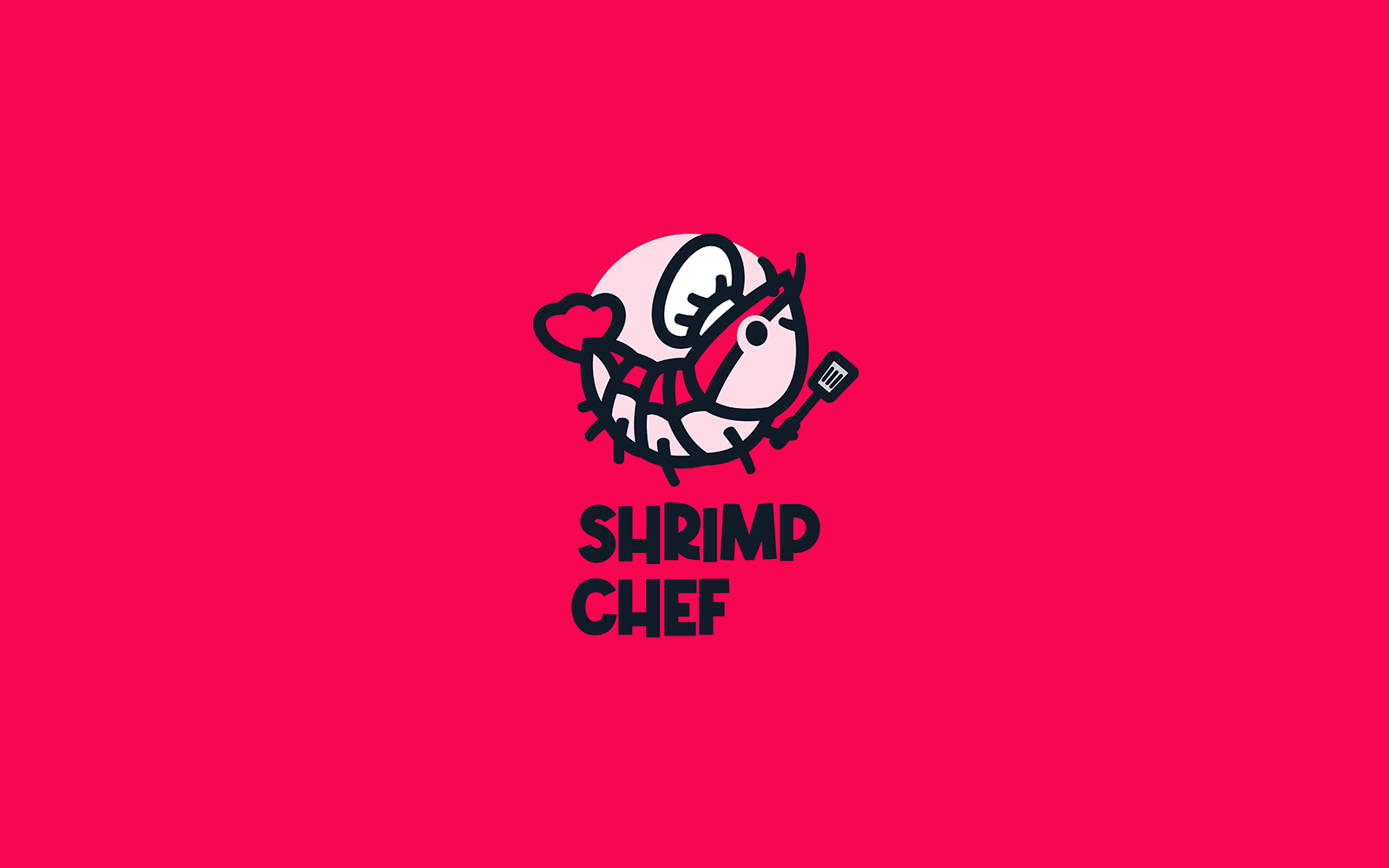 Shrimp Chef Mascot Cartoon Logo