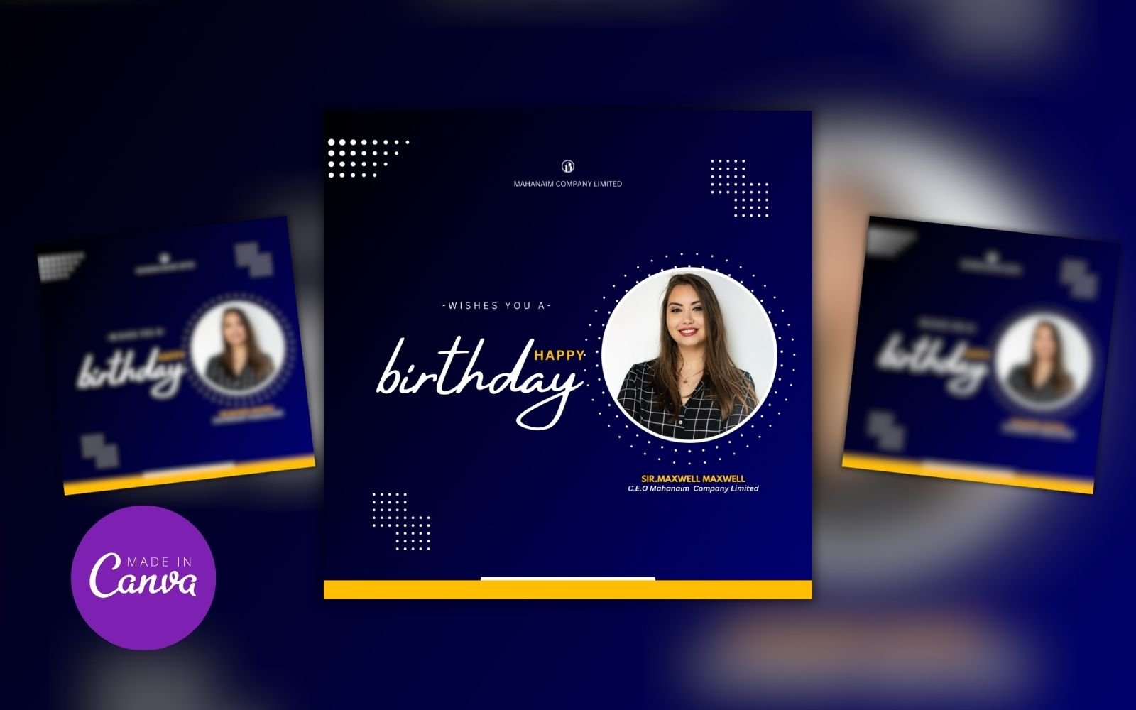 Birthday Design Card Template