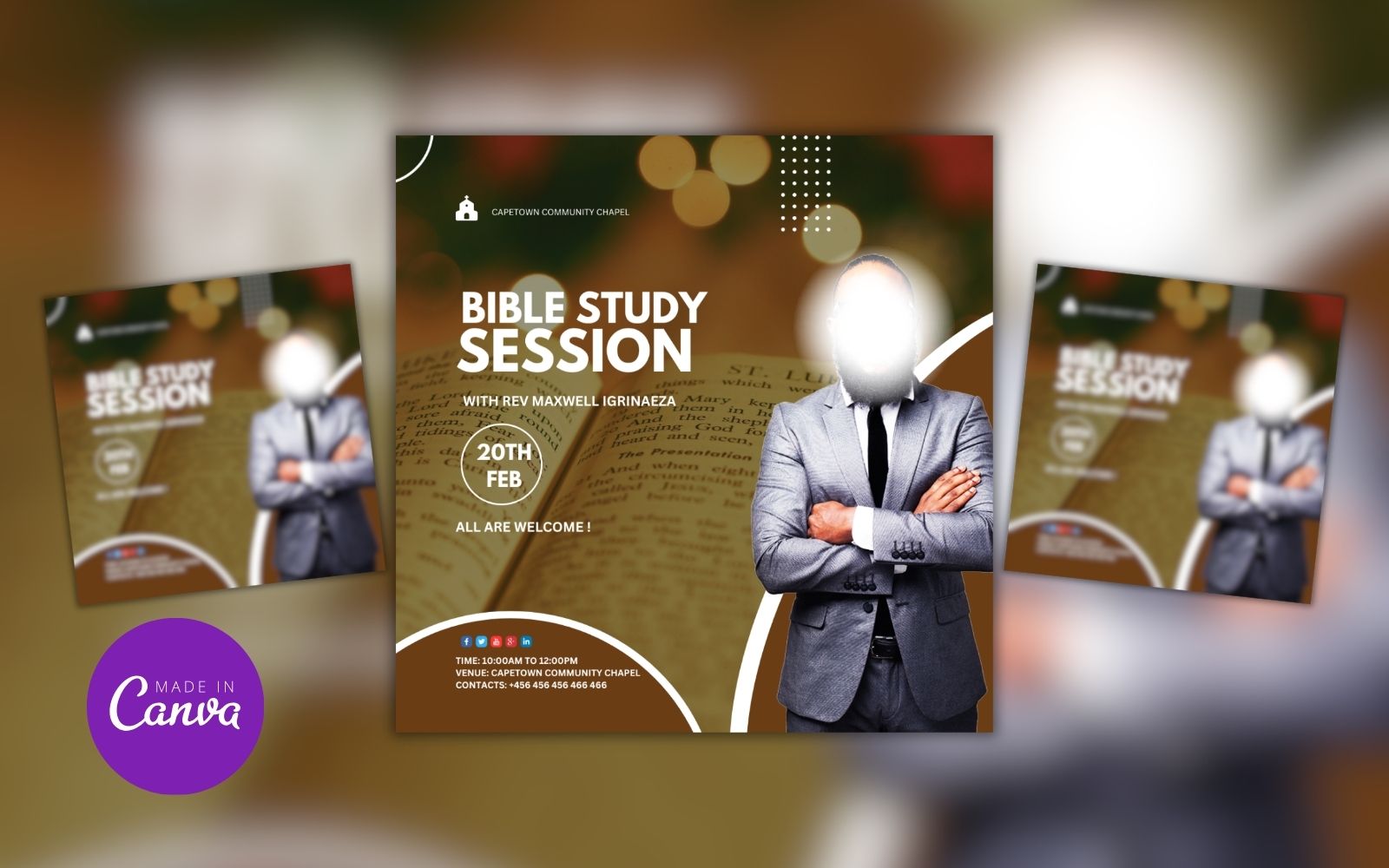 Bible Study Session Event Flyer Design Template