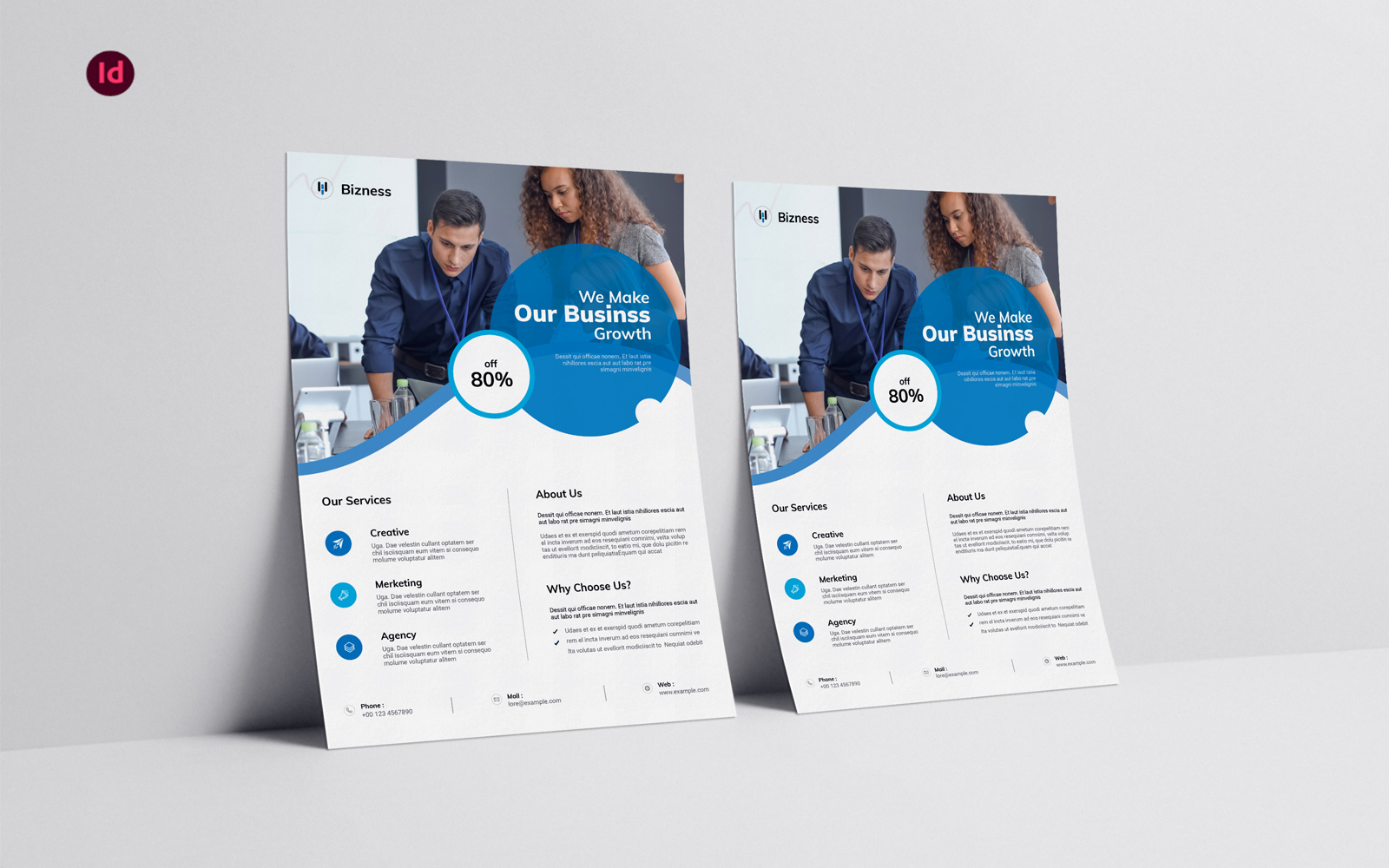 Blue Business Flyer Template