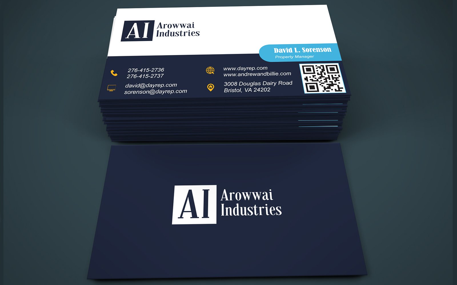 professional visiting card template print ready