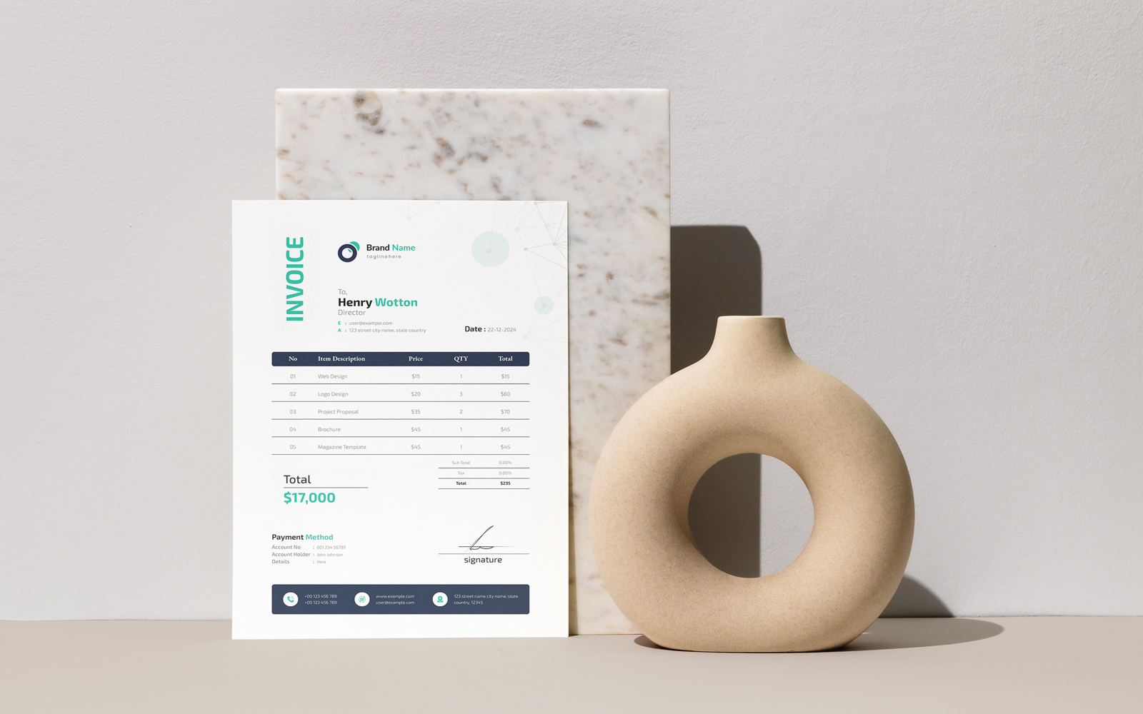 Professional Invoice Templates 4