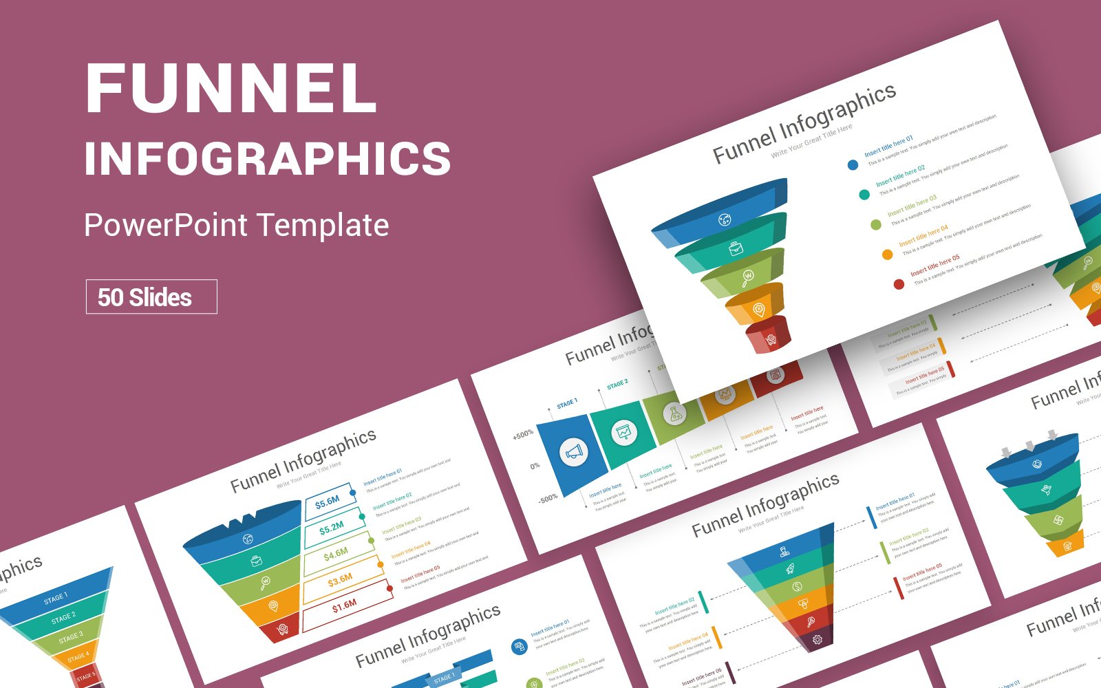 Funnel - Infographic PowerPoint Template Diagrams